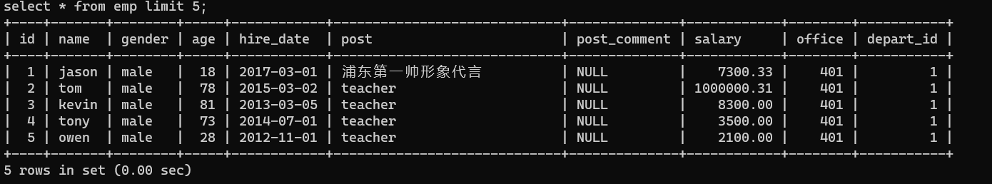 SQL语句常用查询方法插图22